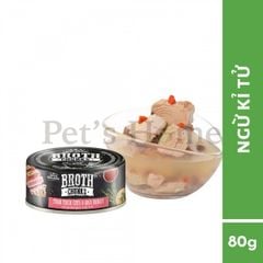 Pate Absolute Holistic Broth Chunks thức ăn mềm ướt cho chó mèo dạng viên thịt sốt lỏng Mỹ lon 80g