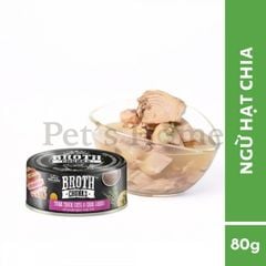 Pate Absolute Holistic Broth Chunks thức ăn mềm ướt cho chó mèo dạng viên thịt sốt lỏng Mỹ lon 80g