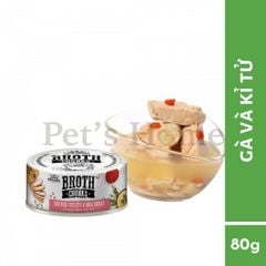 Pate Absolute Holistic Broth Chunks thức ăn mềm ướt cho chó mèo dạng viên thịt sốt lỏng Mỹ lon 80g