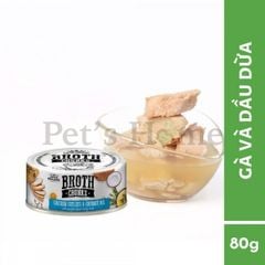 Pate Absolute Holistic Broth Chunks thức ăn mềm ướt cho chó mèo dạng viên thịt sốt lỏng Mỹ lon 80g