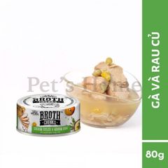 Pate Absolute Holistic Broth Chunks thức ăn mềm ướt cho chó mèo dạng viên thịt sốt lỏng Mỹ lon 80g