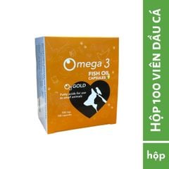 Viên Dầu Cá O3 Gold Omega 3 Fish Oil hỗ trợ dưỡng da, mượt lông cho chó mèo Thái Lan hộp 100 viên