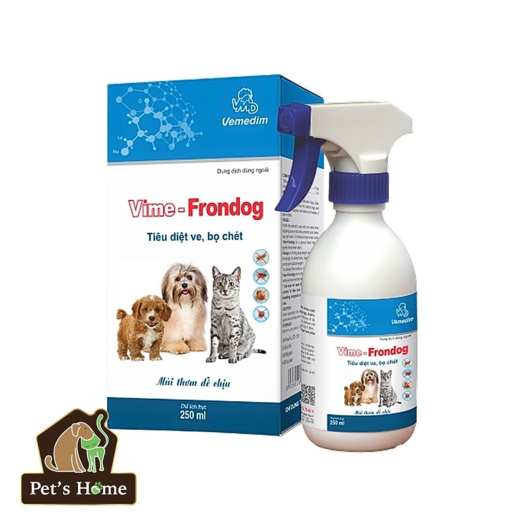 Vime - Frondog xịt trị ve, bọ chét ở chó mèo