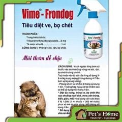 Vime - Frondog xịt trị ve, bọ chét ở chó mèo