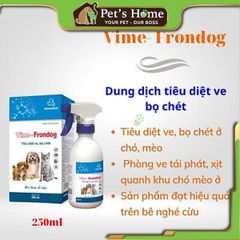 Chai xịt Vime Frondog chai xịt ngăn ngừa, loại bỏ ve rận, bọ chét trên chó mèo, chó mèo mang thai