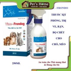 Vime - Frondog xịt trị ve, bọ chét ở chó mèo