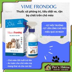 Vime - Frondog xịt trị ve, bọ chét ở chó mèo