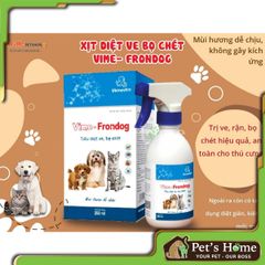 Chai xịt Vime Frondog chai xịt ngăn ngừa, loại bỏ ve rận, bọ chét trên chó mèo, chó mèo mang thai