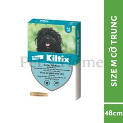 Vòng cổ phòng ngừa ve, rận Bayer Kiltix giúp loại trừ ve, rận, bọ nhảy cho chó lên đến 3 tháng