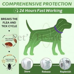 Vòng cổ phòng ngừa ve, rận Bayer Kiltix giúp loại trừ ve, rận, bọ nhảy cho chó lên đến 3 tháng