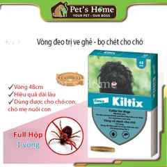 Vòng cổ phòng ngừa ve, rận Bayer Kiltix giúp loại trừ ve, rận, bọ nhảy cho chó lên đến 3 tháng