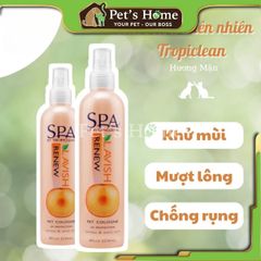 Xịt dưỡng lông SPA Tropiclean dưỡng lông dành cho thú cưng 236ml