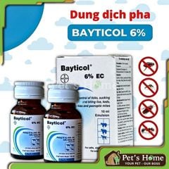 Xịt hoặc pha tắm ve Bayticol 6% EC 10ml