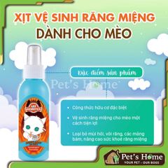 Xịt vệ sinh răng miệng Lee Webster cho mèo 130ml