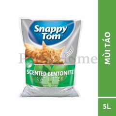 Cát Snappy Tom cát vệ sinh, cát sỏi, cát đất sét cho mèo siêu thấm hút vón cục tốt cho mèo túi 5L