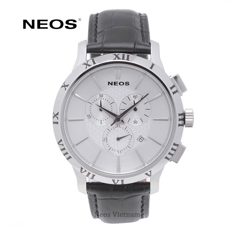 Đồng Hồ Nam Dây Da Chronograp 6 kim Neos N-30818M Sapphire Chính Hãng