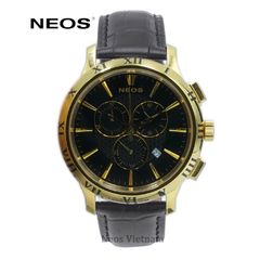 Đồng Hồ Nam Dây Da Chronograp 6 kim Neos N-30818M Sapphire Chính Hãng