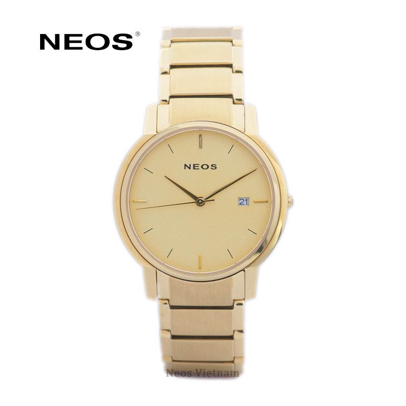 Đồng Hồ Nam Neos N-30853M Dây Thép Vàng