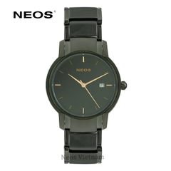 Đồng Hồ Nam Neos N-30853M Dây Thép Vàng