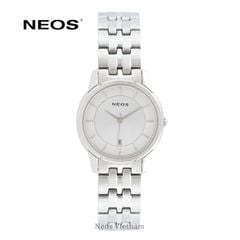 Đồng Hồ Đeo Tay Nữ Neos N-30854L Sapphire Dây Thép Bạc