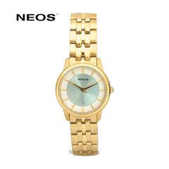 Đồng Hồ Đeo Tay Nữ Neos N-30854L Sapphire Dây Thép Bạc