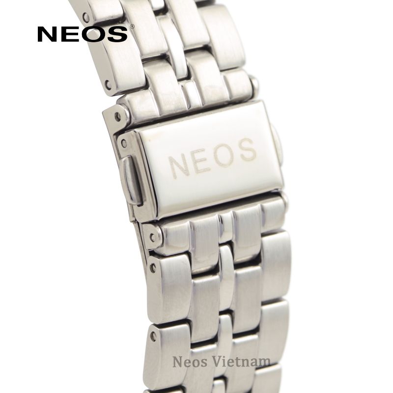 Đồng Hồ Nam Chính Hãng Neos N-30854M Sapphire Dây Thép Bạc