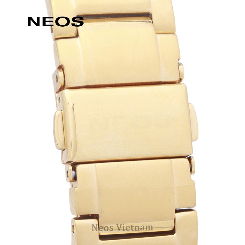 Đồng Hồ Nam Chính Hãng Neos N-30855M Dây Thép Vàng