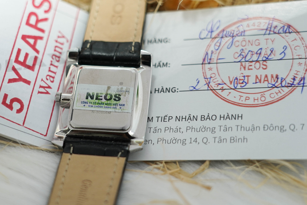Đồng Hồ Dây Da Nam Neos N-30856M Sapphire Chính Hãng