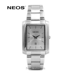 Đồng Hồ Đeo Tay Nam Neos N-30856M Dây Thép Bạc Phối Vàng
