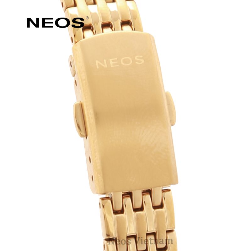 Đồng Hồ Nữ Chính Hãng Neos N-30859L Sapphire Dây Thép Vàng