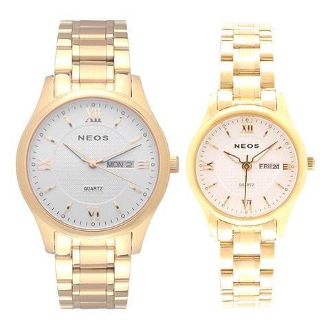 Đồng Hồ Đôi Dây Thép Neos N-30869 Sapphire Bảo Hành Chính Hãng 5 Năm