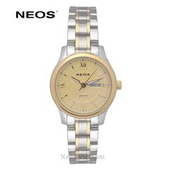 Đồng Hồ Đeo Tay Nữ Neos N-30869L Dây Thép Vàng