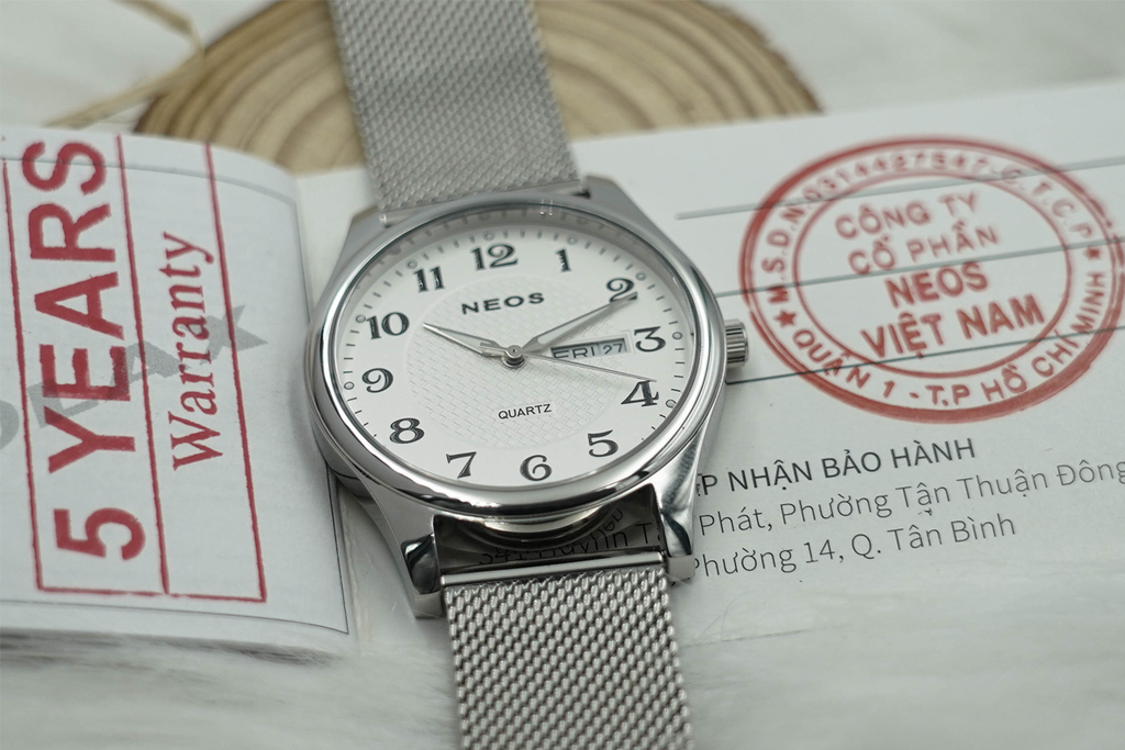 Đồng Hồ Nam Dây Lưới Neos N-30869M Sapphire Bảo Hành Chính Hãng 5 Năm