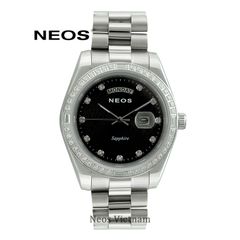 Đồng hồ Nam Neos N-30898AM Sapphire Dây Thép Bạc Phối Vàng