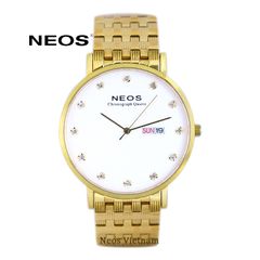 Đồng Hồ Nam Chính Hãng Neos N-30901M Dây Thép Mạ Vàng