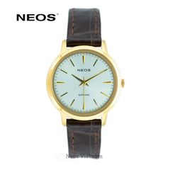 Đồng Hồ Dây Da Neos N-30913L Nữ Sapphire Chính Hãng