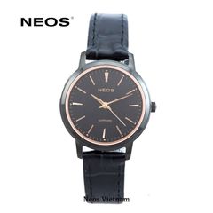 Đồng Hồ Dây Da Neos N-30913L Nữ Sapphire Chính Hãng