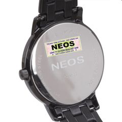 Đồng Hồ Thời Trang Nữ Neos N-30922L Sapphire Full Đen