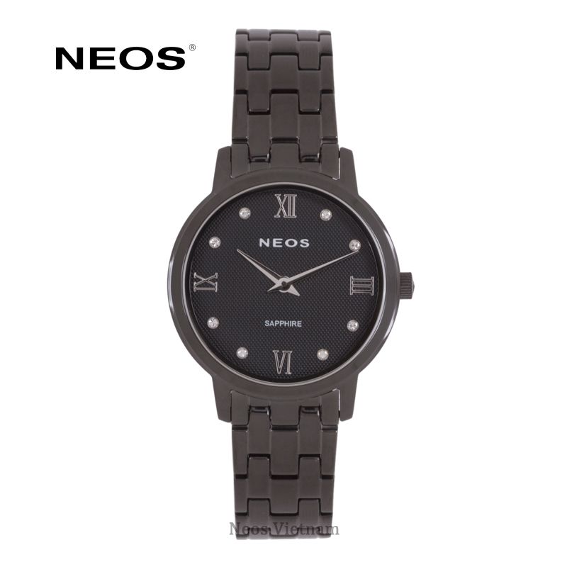 Đồng Hồ Thời Trang Nữ Neos N-30922L Sapphire Full Đen