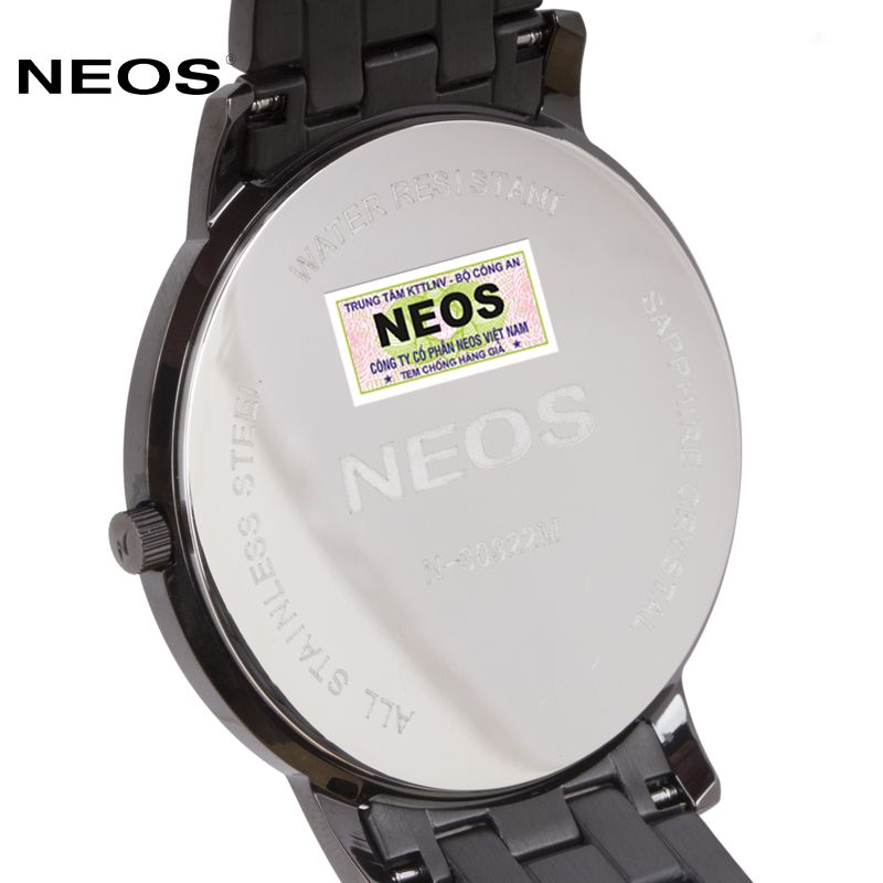 Đồng Hồ Đeo Tay Nam Neos N-30922M Sapphire Full Đen