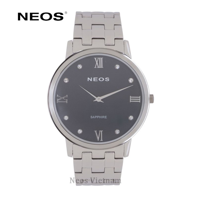 Đồng Hồ Đeo Tay Nam Neos N-30922M Sapphire Full Đen