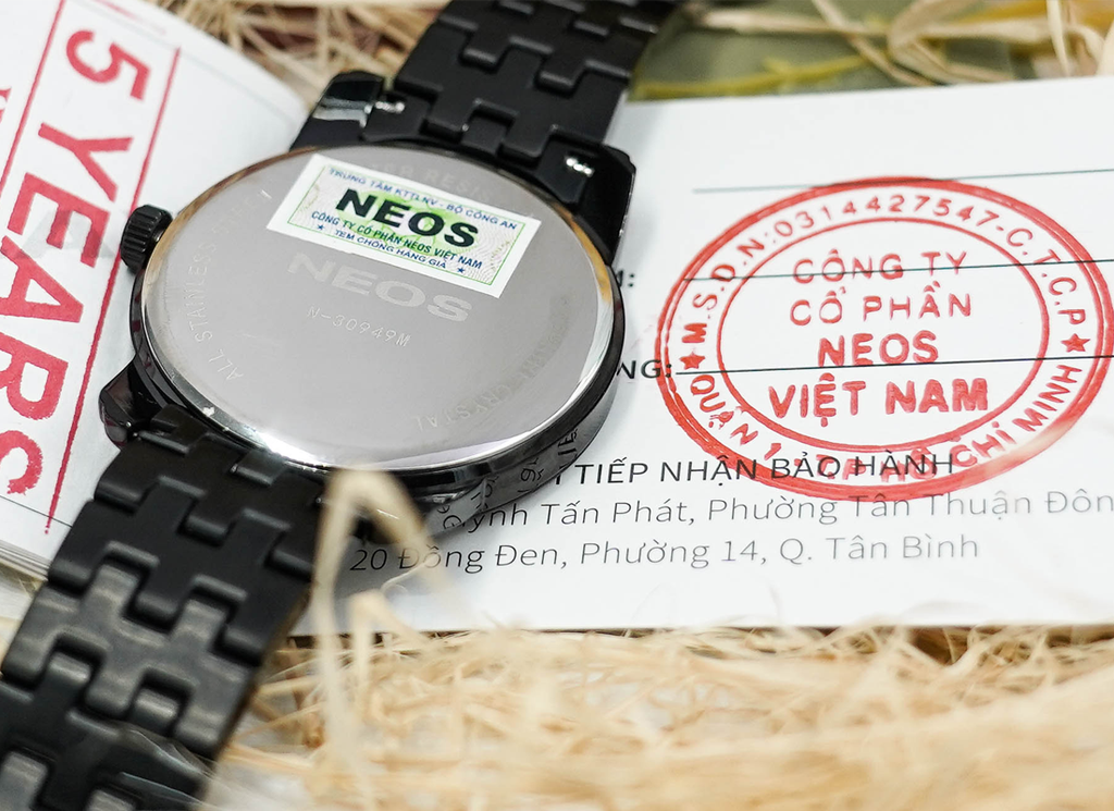 Đồng Hồ Nam Dây Thép Neos N-30949M Sapphire Bảo Hành Chính Hãng 5 Năm