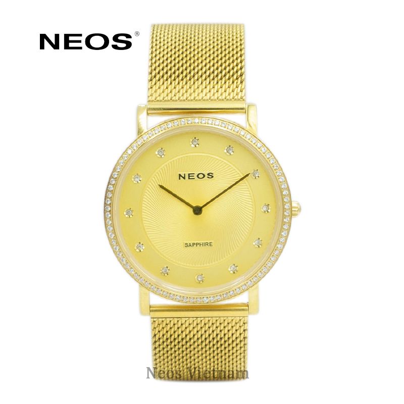 Đồng Hồ Neos N-40577AM Sapphire Dây Thép Lưới