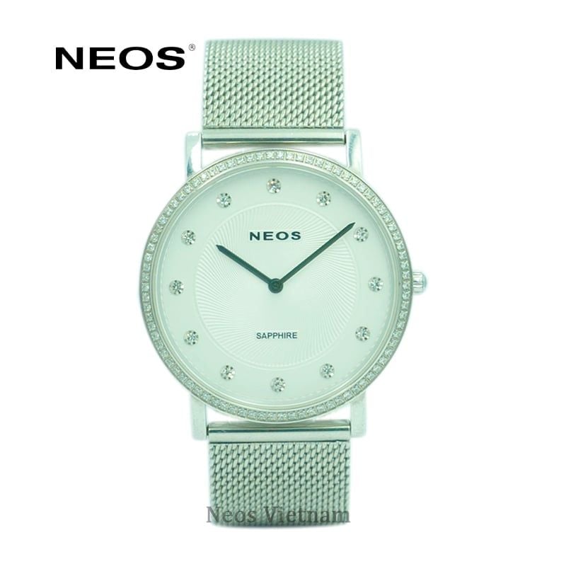 Đồng Hồ Neos N-40577AM Sapphire Dây Thép Lưới