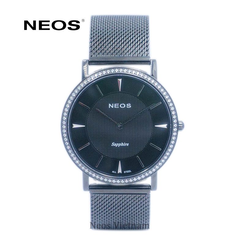 Đồng Hồ Neos N-40577AM Sapphire Dây Thép Lưới