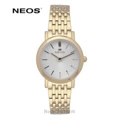 Đồng Hồ Nữ Neos N-40577L Dây Thép Vàng Sapphire