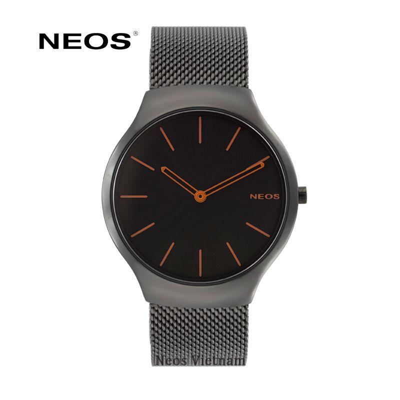 Đồng Hồ Đeo Tay Nam Neos N-40655M Sapphire Dây Thép Lưới