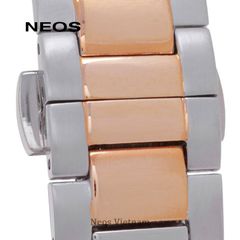 Đồng Hồ Nam Đẹp Neos N-40664M Dây Thép Vàng