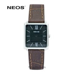 Đồng Hồ Dây Da Nữ Neos N-40674L Sapphire Mặt Vuông