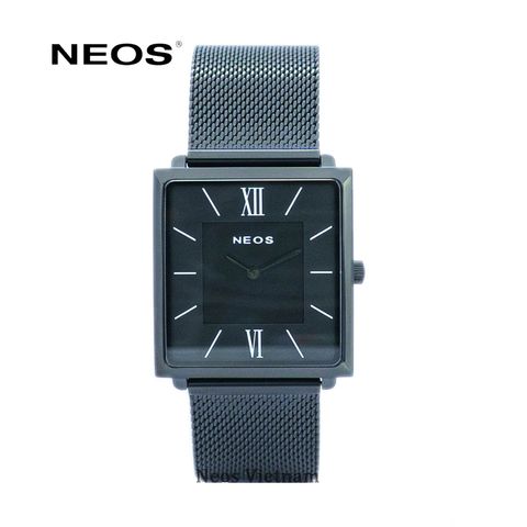 Đồng Hồ Mặt Vuông Neos N-40674M Nam Dây Lưới